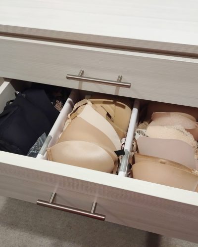 organized clothes drawer