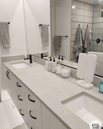 organized bathroom